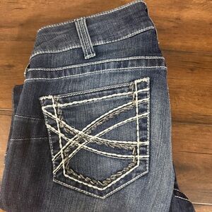 Ariat Dark Blue Women's Jeans with Contrast Stitching